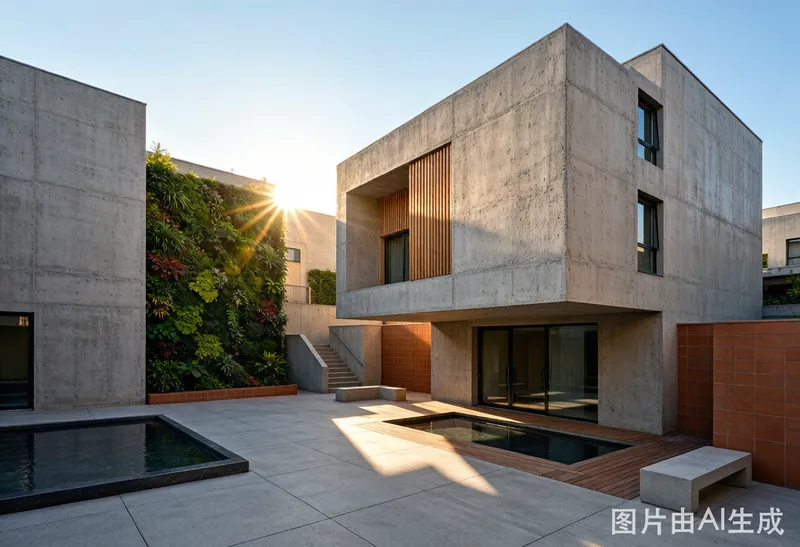清水混凝土庭院 / Concrete Courtyard