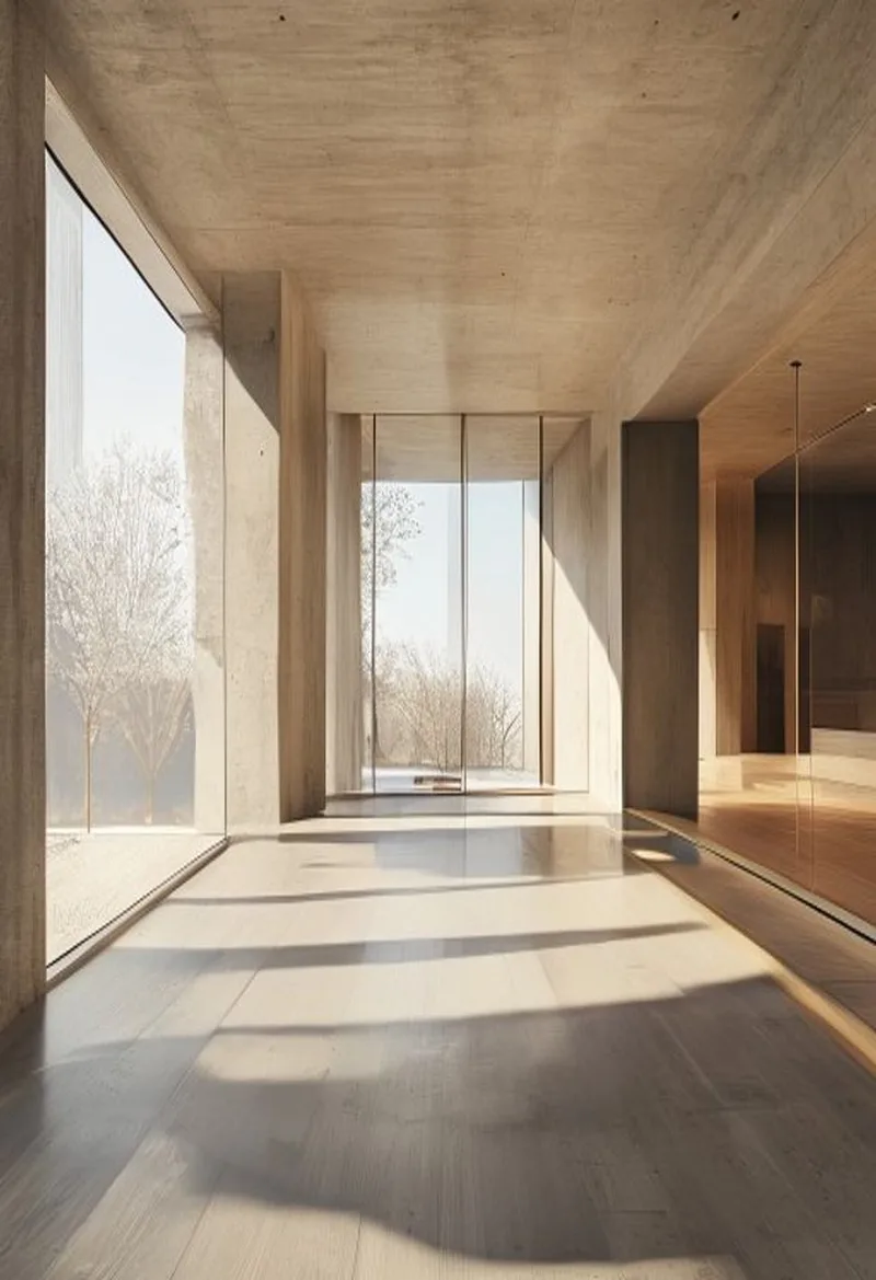 现代极简空室内渲染 / Empty Modern Architecture Interior