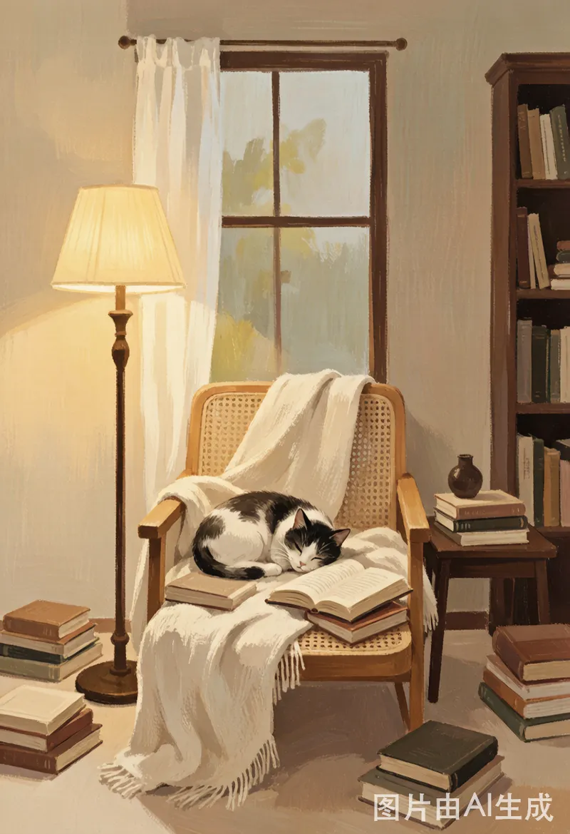 猫咪阅读角落 / Cozy Cat Reading