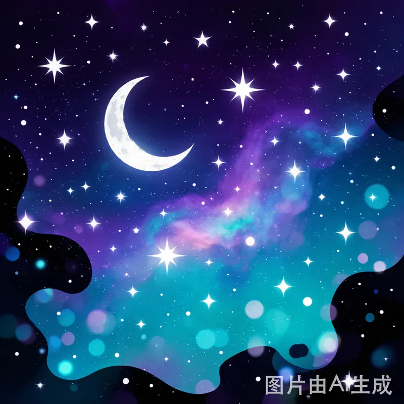 宇宙梦境插画 / Cosmic Dreamscape