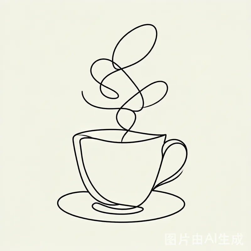 极简咖啡线描 / Coffee Line Art