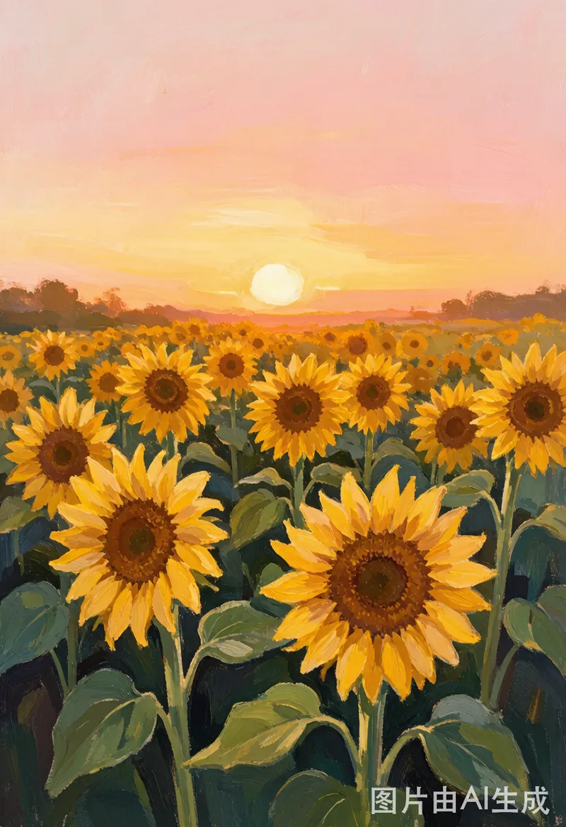油画感向日葵 / Sunflowers