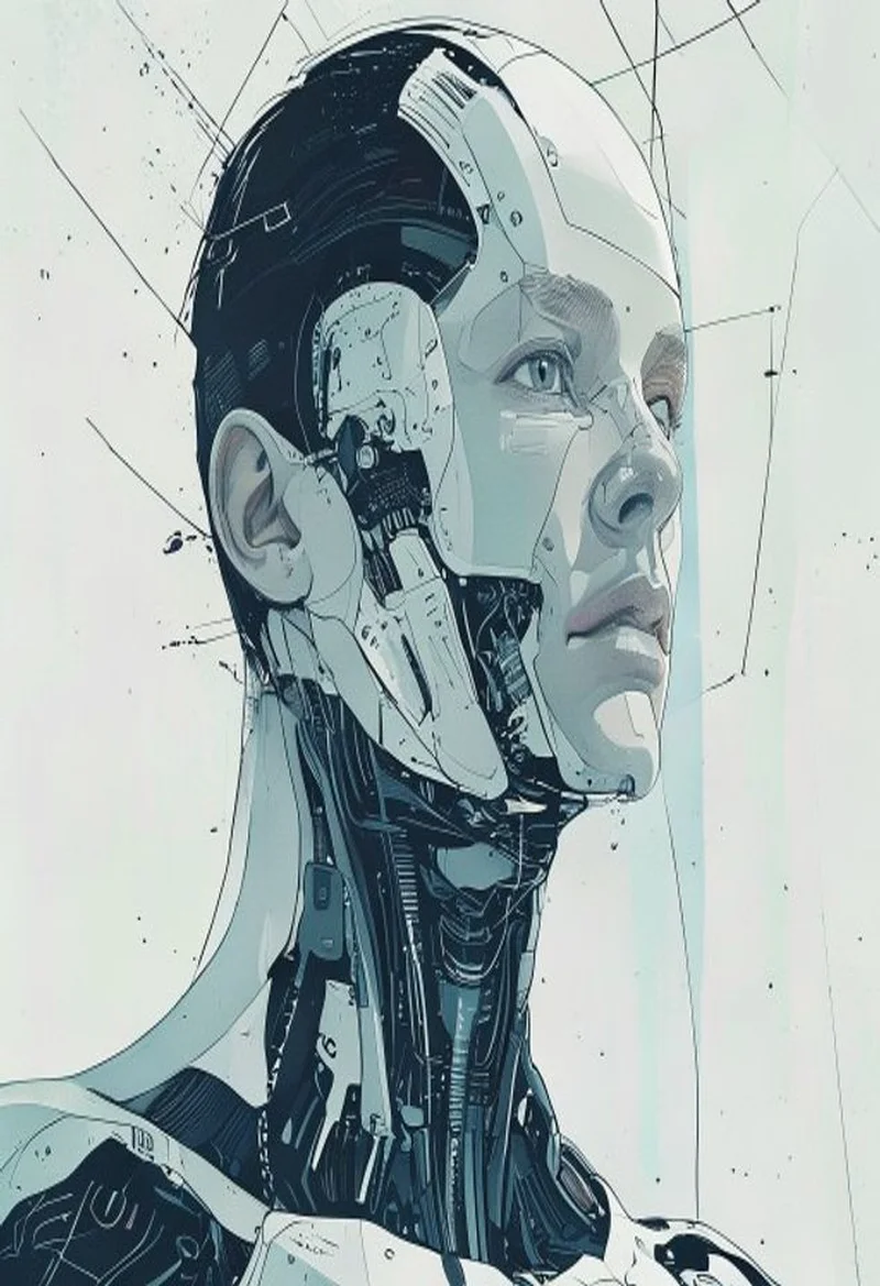 赛博悬疑漫画海报 / Cybernetic Suspense Comic Poster